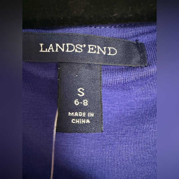 Lands End Women’s Purple Sleeveless Flare Dress - Picture 5 of 9